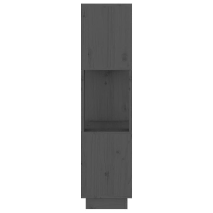 bogreol/rumdeler 51x25x101 cm massivt fyrretræ grå