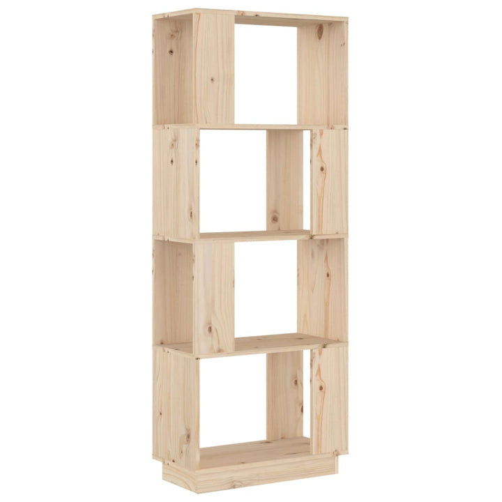 bogreol/rumdeler 51x25x132 cm massivt fyrretræ
