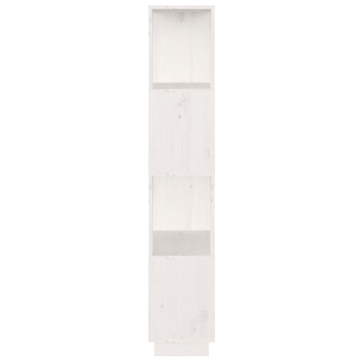 bogreol/rumdeler 51x25x132 cm massivt fyrretræ hvid