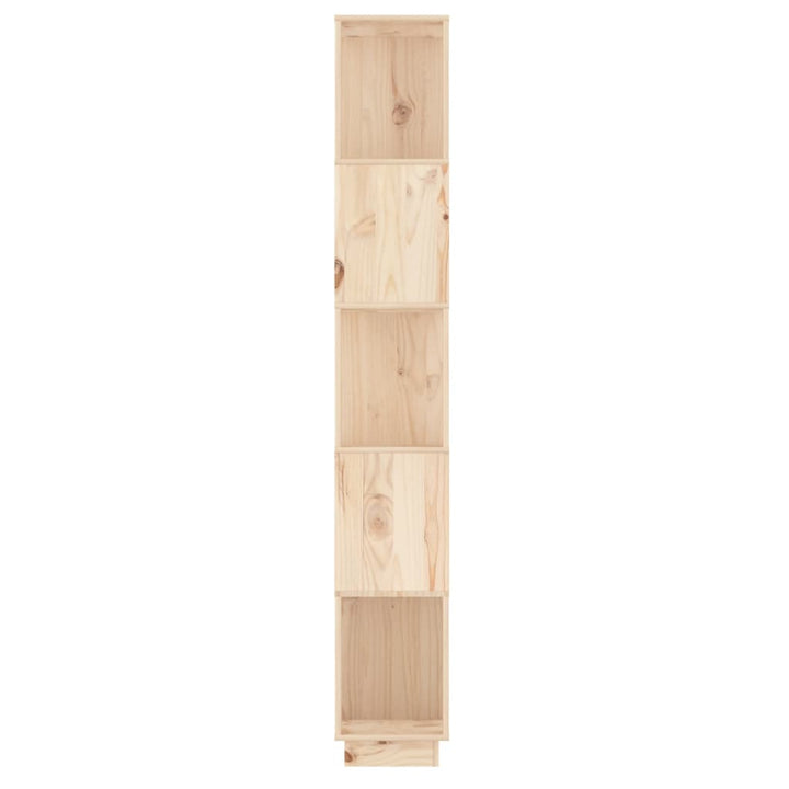 bogreol/rumdeler 51x25x163,5 cm massivt fyrretræ