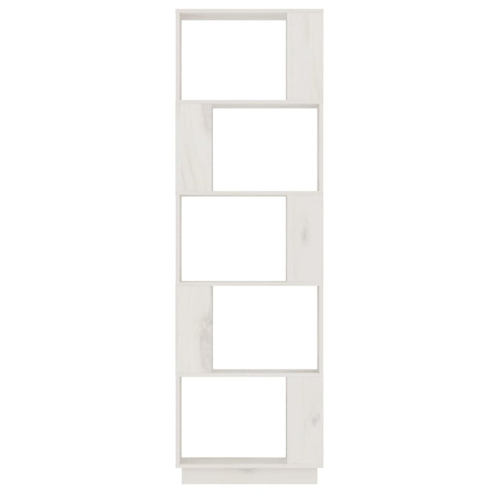 bogreol/rumdeler 51x25x163,5 cm massivt fyrretræ hvid