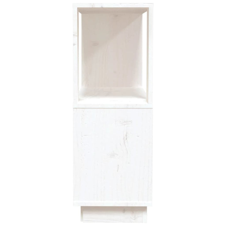 bogreol/rumdeler 80x25x70 cm massivt fyrretræ hvid