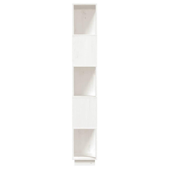 bogreol/rumdeler 80x25x163,5 cm massivt fyrretræ hvid