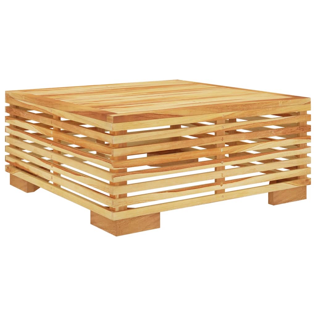 sofabord til haven 69,5x69,5x31 cm massivt teaktræ