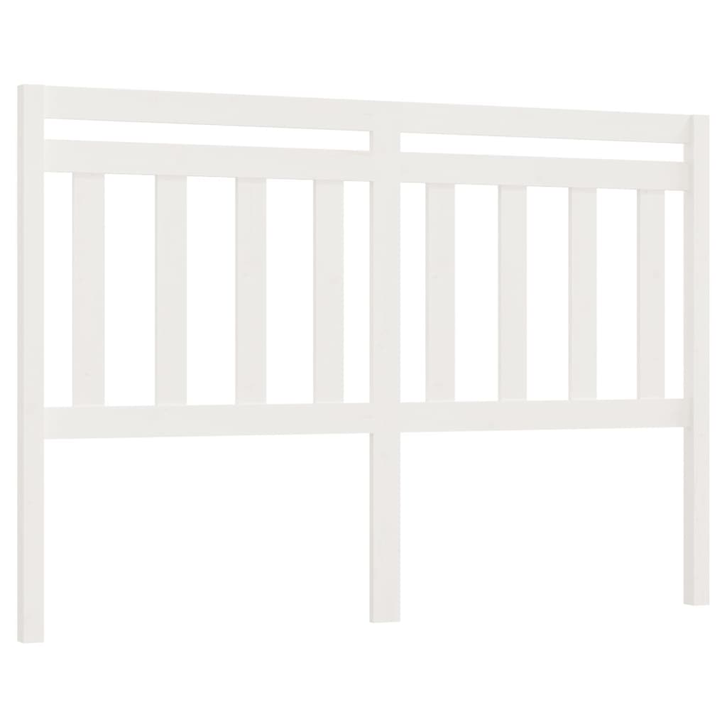 sengegærde 156x4x100 cm massivt fyrretræ hvid