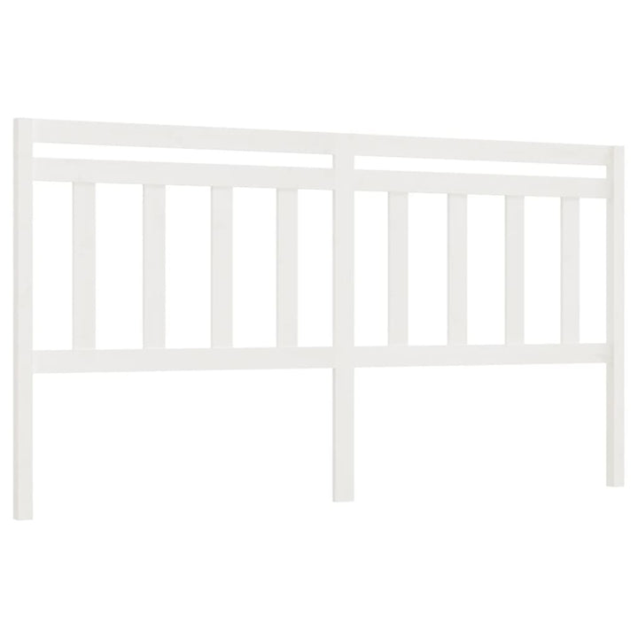 sengegærde 186x4x100 cm massivt fyrretræ hvid