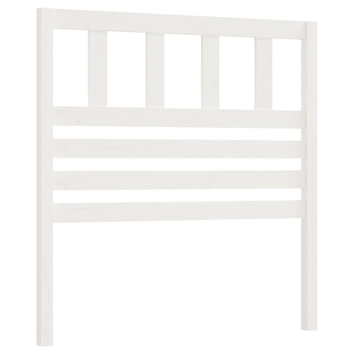 sengegærde 81x4x100 cm massivt fyrretræ hvid