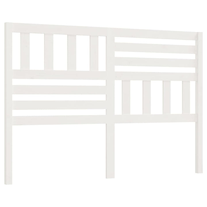 sengegærde 146x4x100 cm massivt fyrretræ hvid