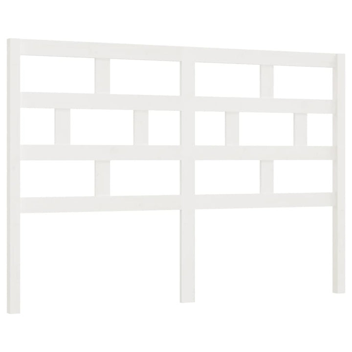 sengegærde 141x4x100 cm massivt fyrretræ hvid