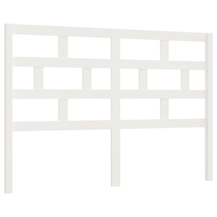 sengegærde 146x4x100 cm massivt fyrretræ hvid
