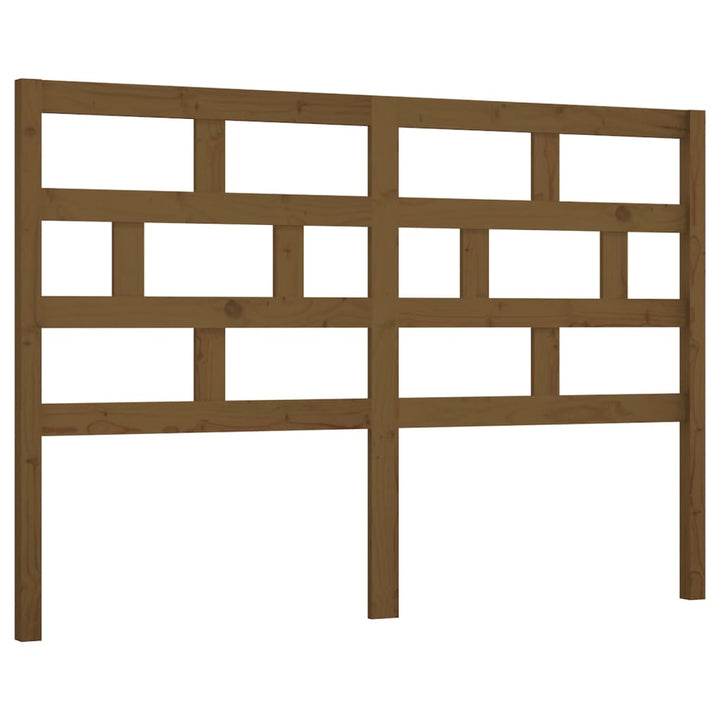 sengegærde 156x4x100 cm massivt fyrretræ gyldenbrun