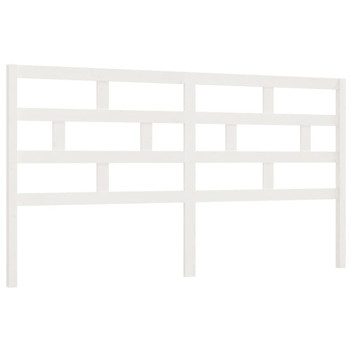 sengegærde 206x4x100 cm massivt fyrretræ hvid