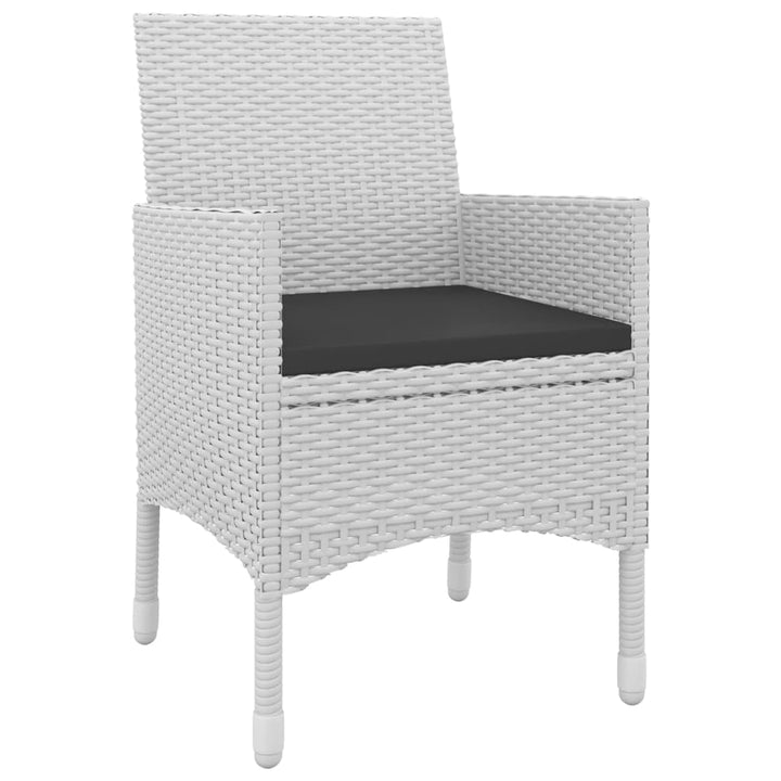 spisebordssæt til haven 9 dele med hynder polyrattan og glas