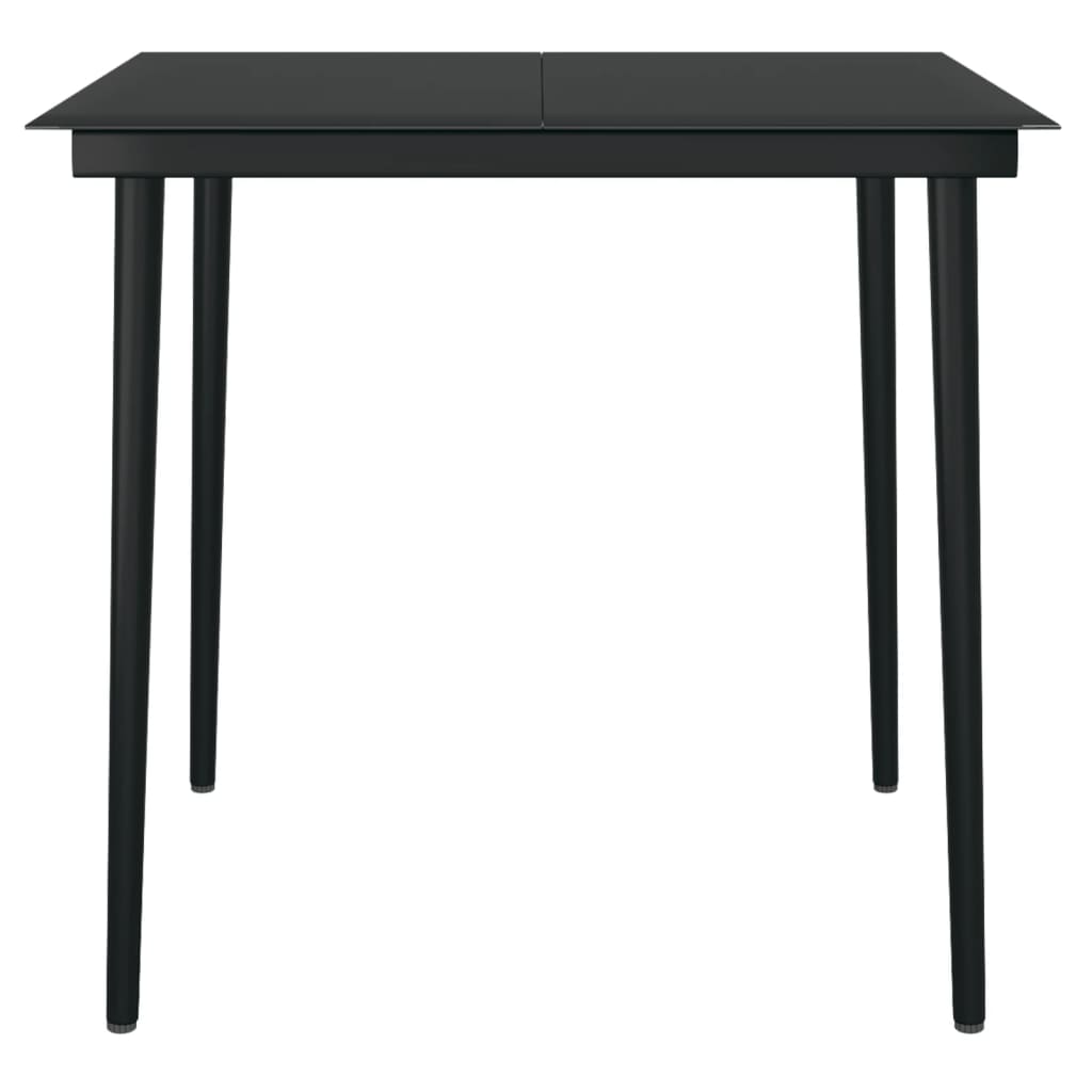 spisebordssæt til haven 5 dele med hynder polyrattan og glas