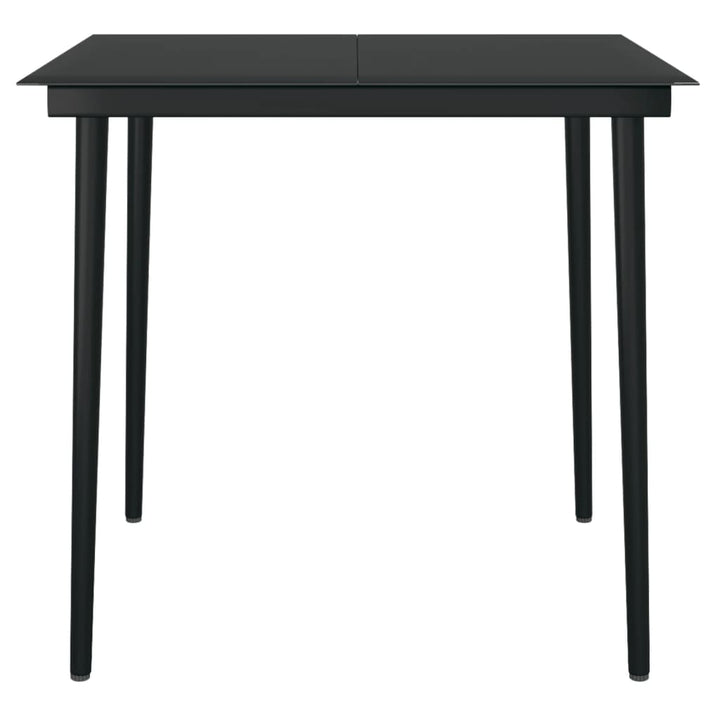 spisebordssæt til haven 5 dele med hynder polyrattan og glas