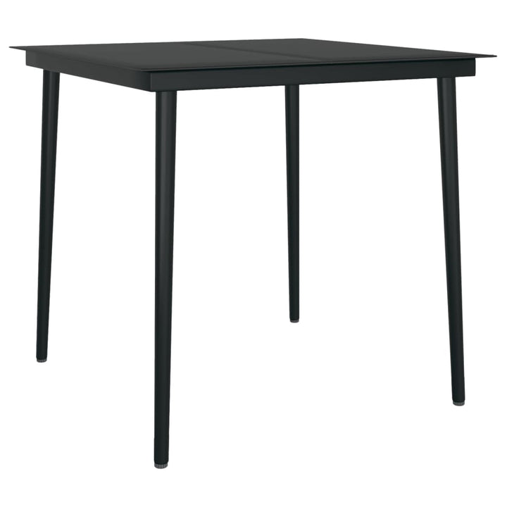 spisebordssæt til haven 3 dele med hynder polyrattan og glas