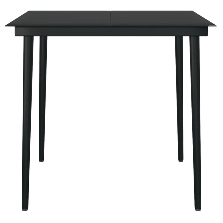 spisebordssæt til haven 3 dele med hynder polyrattan og glas