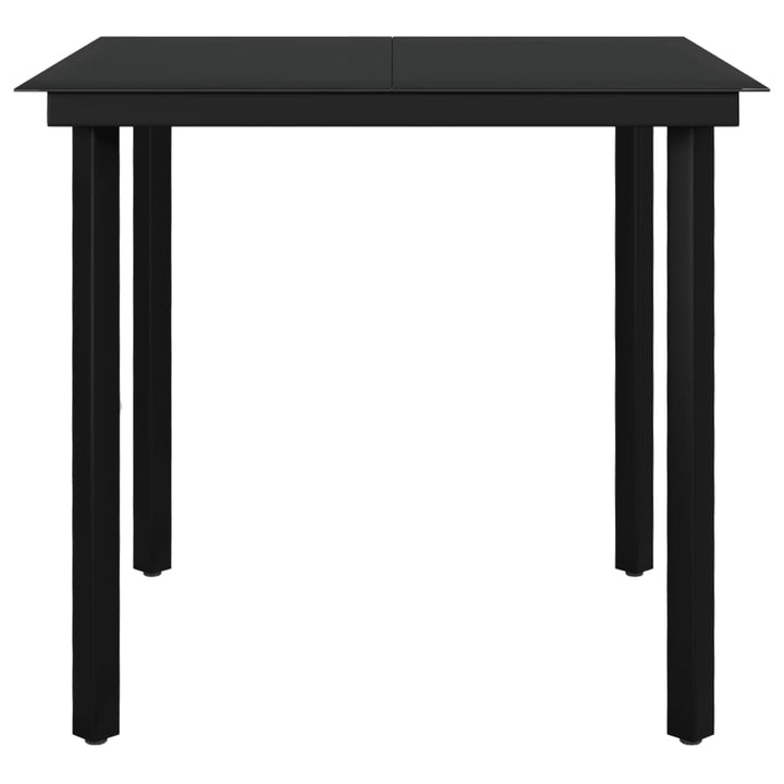 spisebordssæt til haven 3 dele med hynder polyrattan og glas