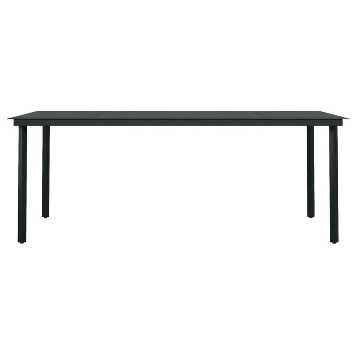 spisebordssæt til haven 9 dele med hynder polyrattan og glas