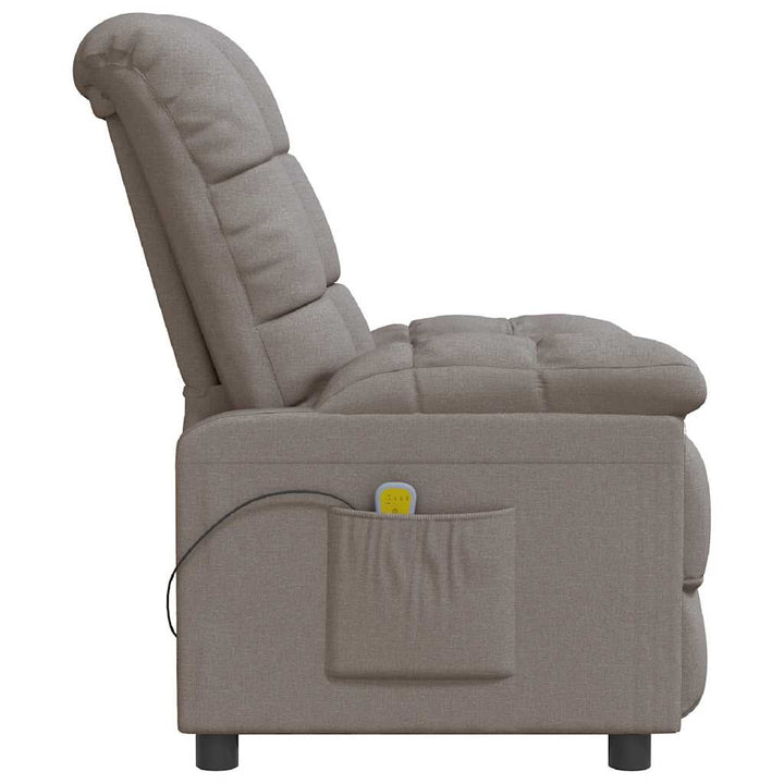 massagestol stof gråbrun