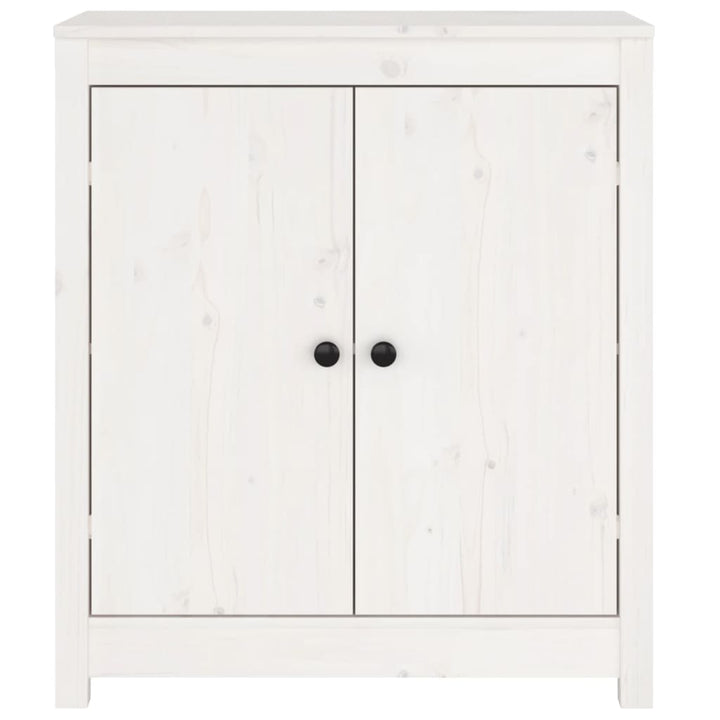 skænk 70x35x80 cm massivt fyrretræ hvid