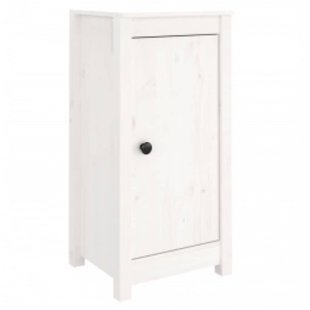 skænke 2 stk. 39x35x80 cm massivt fyrretræ hvid