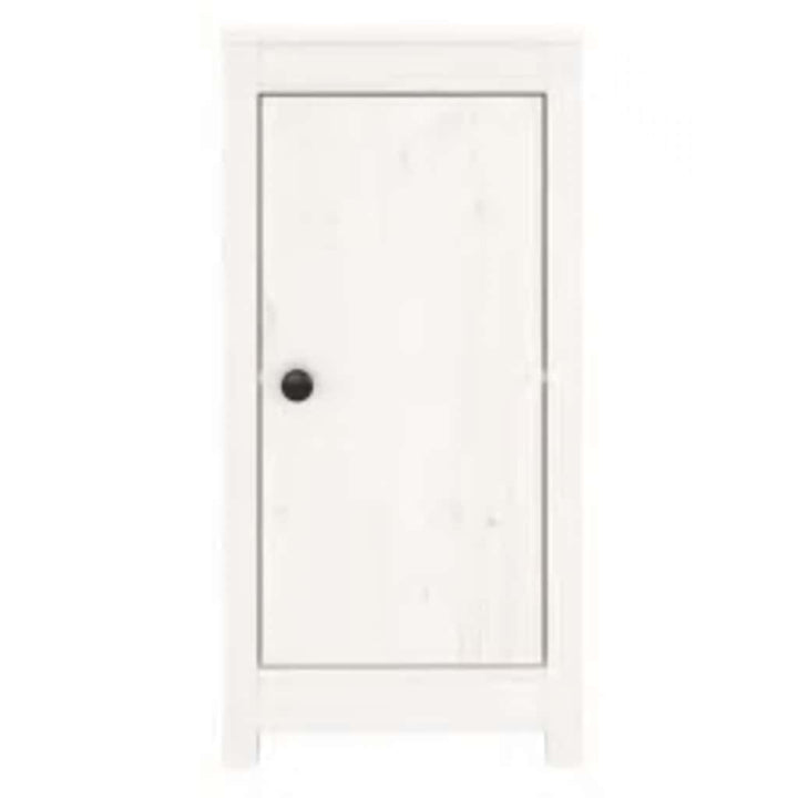 skænke 2 stk. 39x35x80 cm massivt fyrretræ hvid