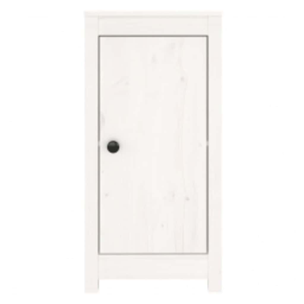 skænke 2 stk. 39x35x80 cm massivt fyrretræ hvid