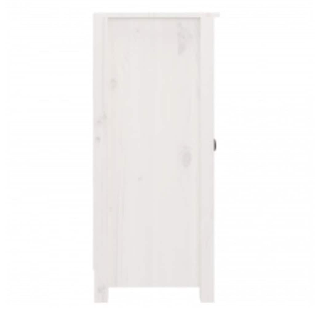 skænke 2 stk. 39x35x80 cm massivt fyrretræ hvid