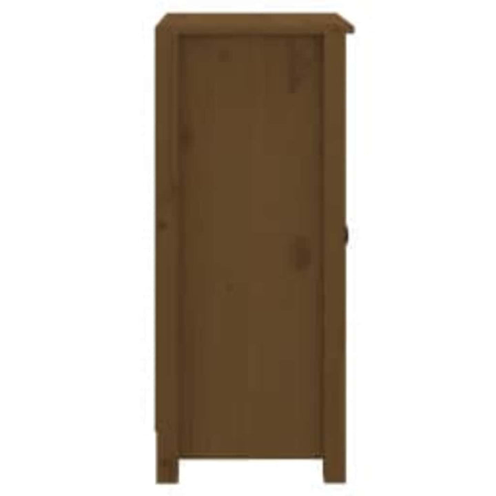 skænk 39x35x80 cm massivt fyrretræ gyldenbrun