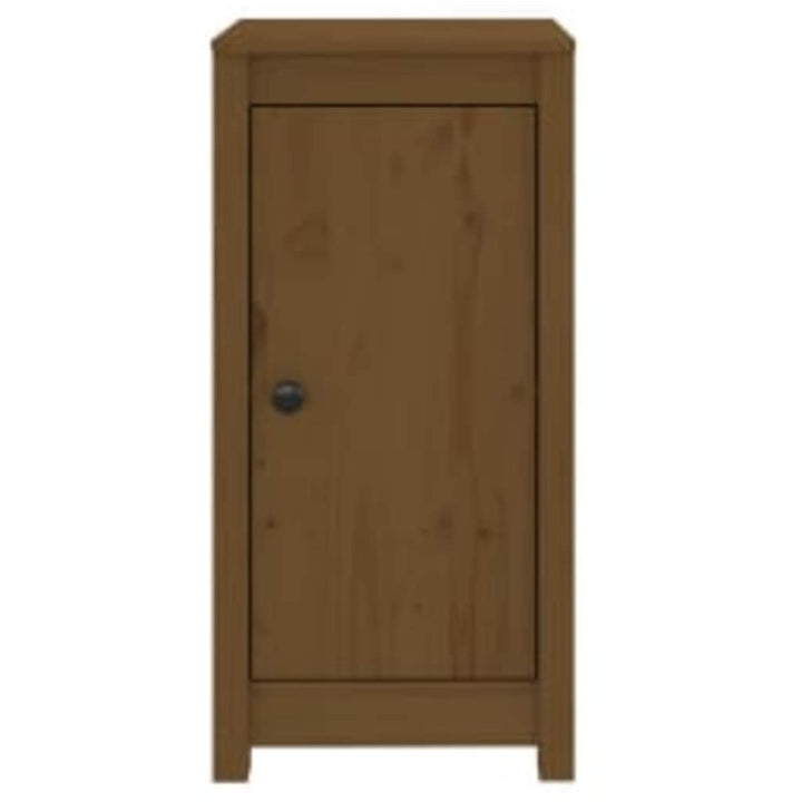 skænk 39x35x80 cm massivt fyrretræ gyldenbrun