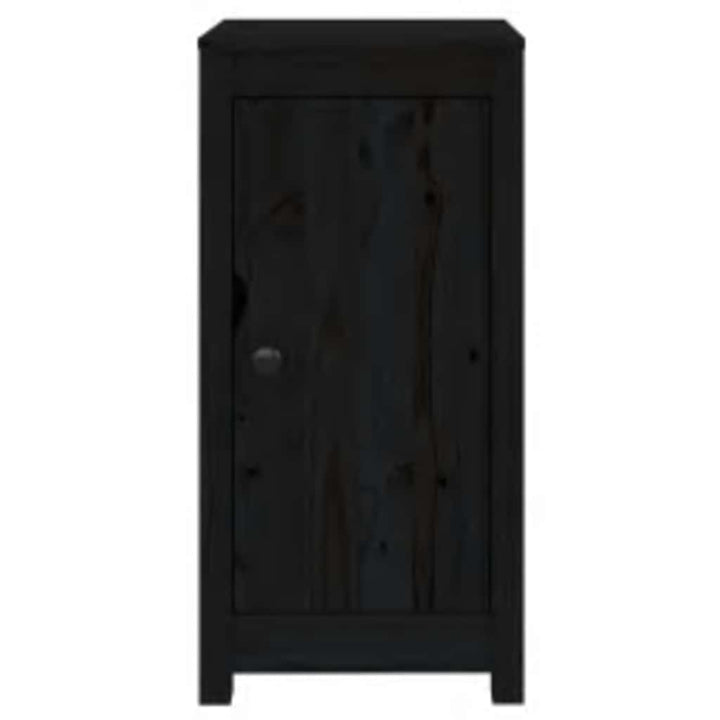 skænke 2 stk. 39x35x80 cm massivt fyrretræ sort