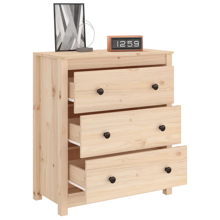 skænk 70x35x80 cm massivt fyrretræ