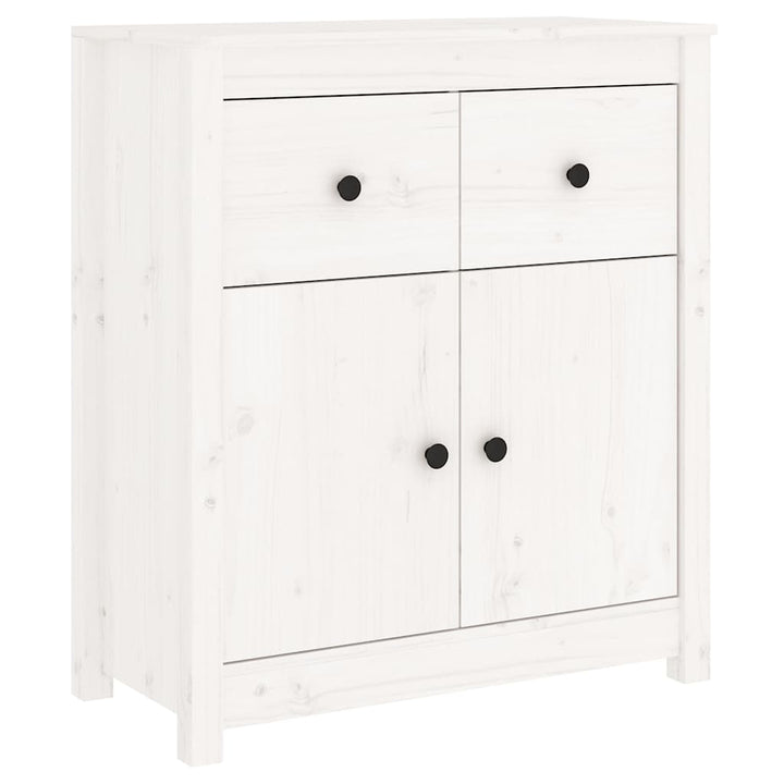 skænk 70x35x80 cm massivt fyrretræ hvid