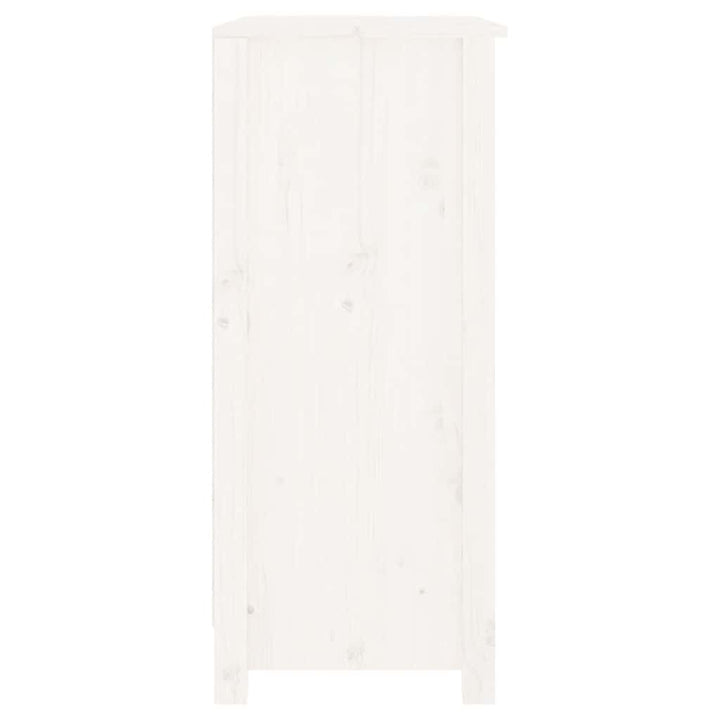 skænk 70x35x80 cm massivt fyrretræ hvid