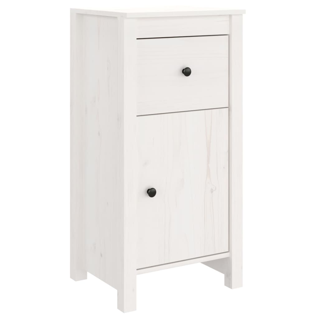 skænk 40x35x80 cm massivt fyrretræ hvid