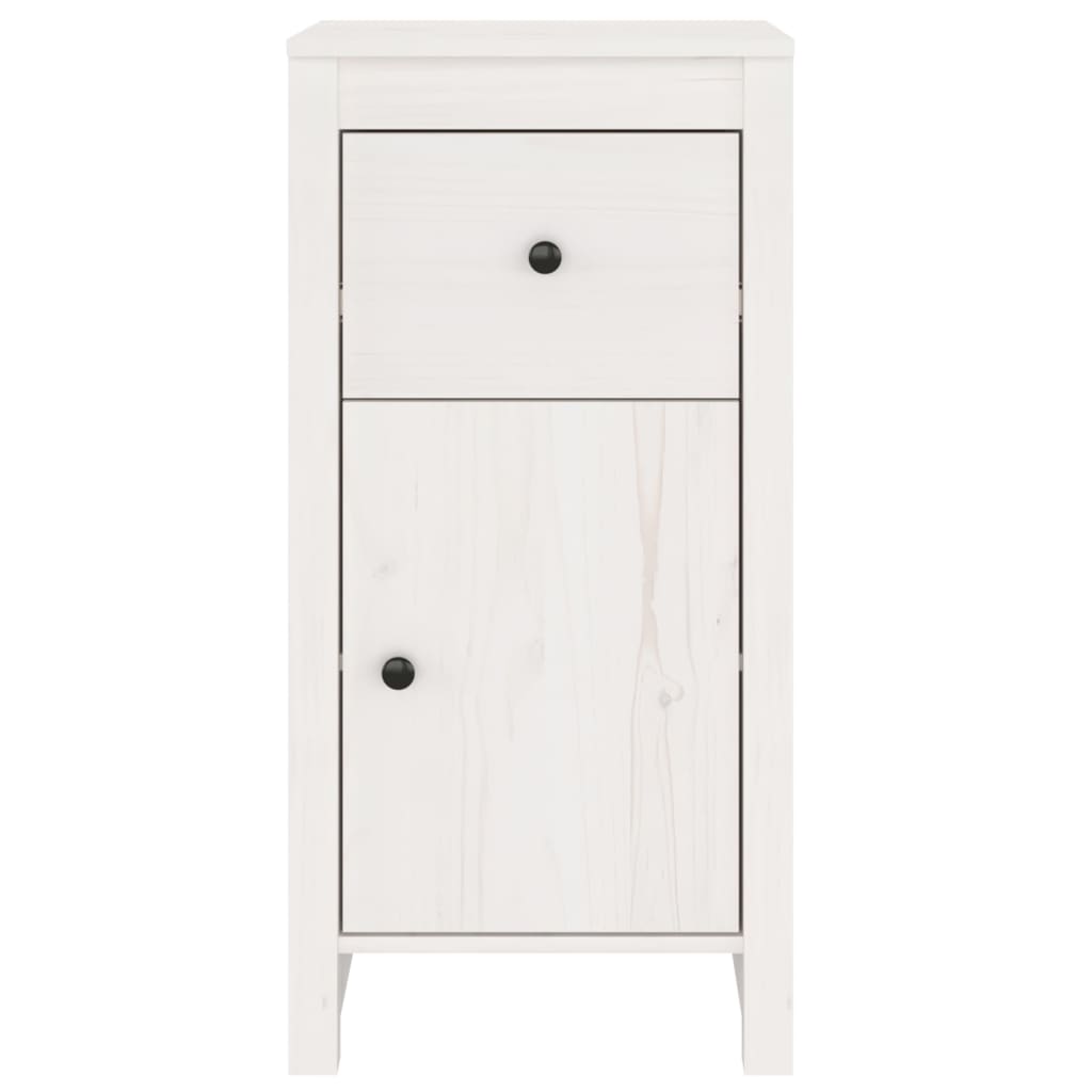 skænk 40x35x80 cm massivt fyrretræ hvid