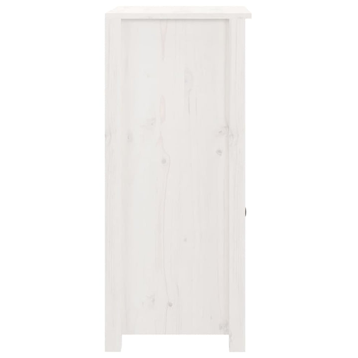 skænk 40x35x80 cm massivt fyrretræ hvid