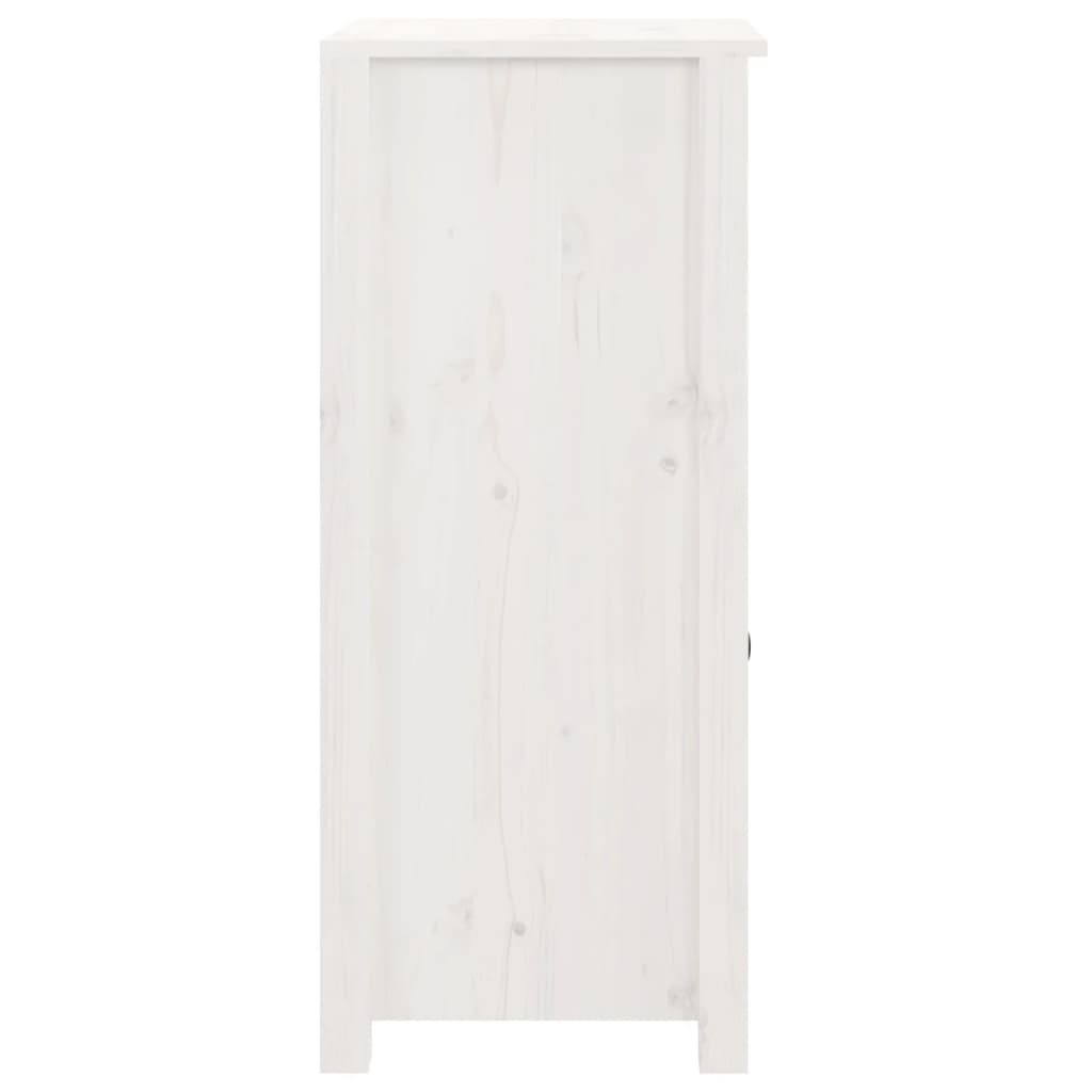 skænke 2 stk. 40x35x80 cm massivt fyrretræ hvid
