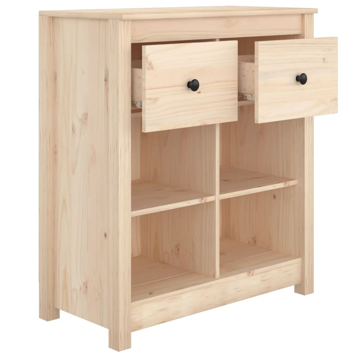 skænk 70x35x80 cm massivt fyrretræ