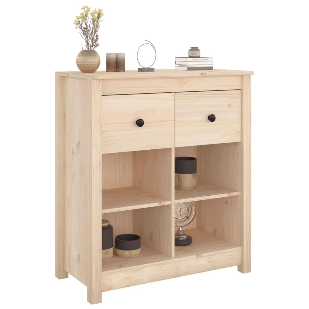 skænk 70x35x80 cm massivt fyrretræ