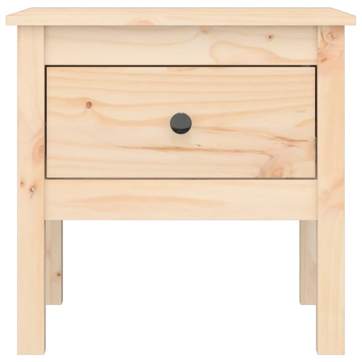 sidebord 50x50x49 cm massivt fyrretræ