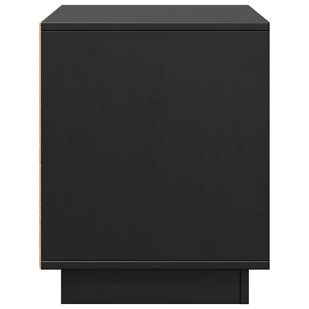 tv-bord 74x35x44 cm massivt fyrretræ sort