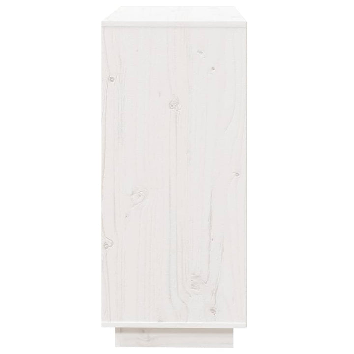 skænk 74x35x80 cm massivt fyrretræ hvid