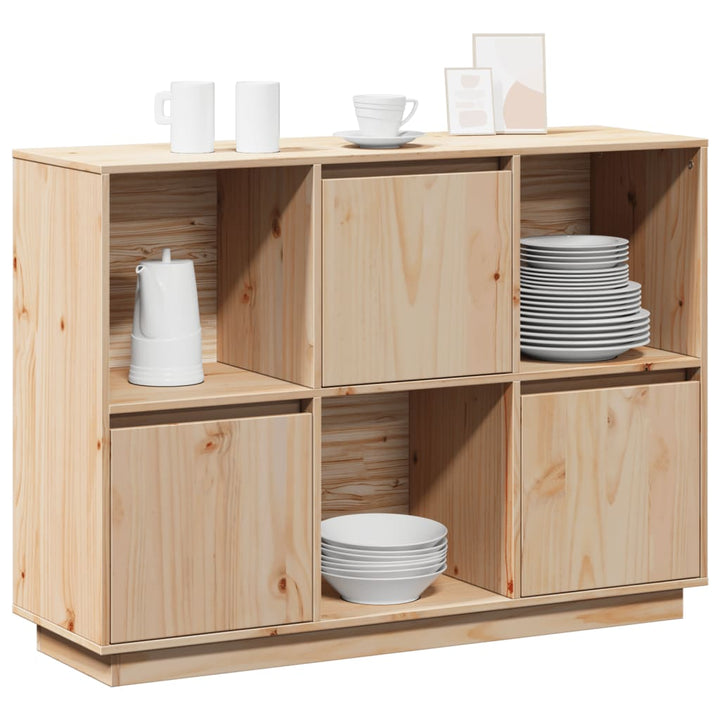 skænk 110,5x35x80 cm massivt fyrretræ