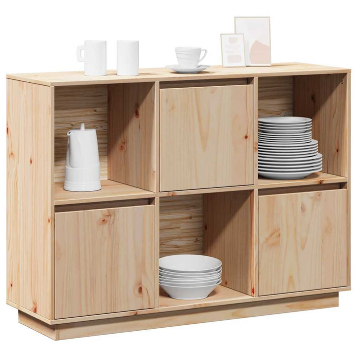 skænk 110,5x35x80 cm massivt fyrretræ