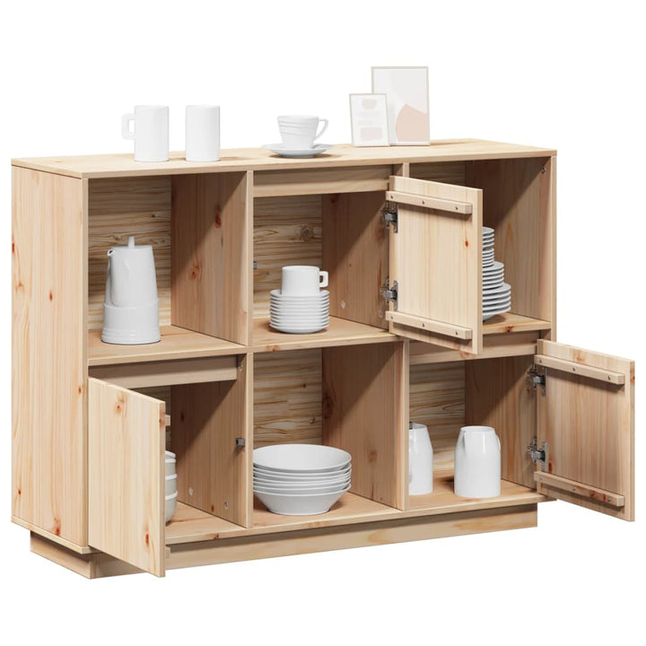 skænk 110,5x35x80 cm massivt fyrretræ