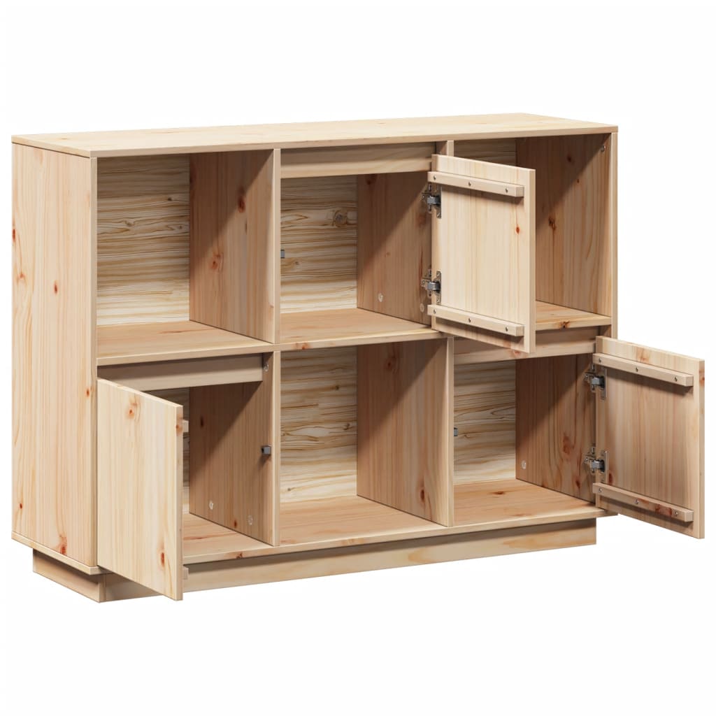 skænk 110,5x35x80 cm massivt fyrretræ