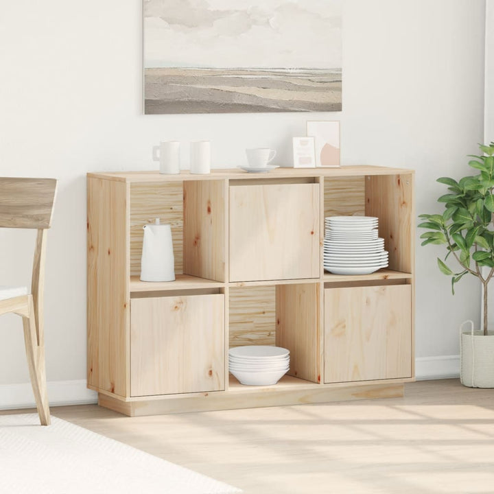 skænk 110,5x35x80 cm massivt fyrretræ