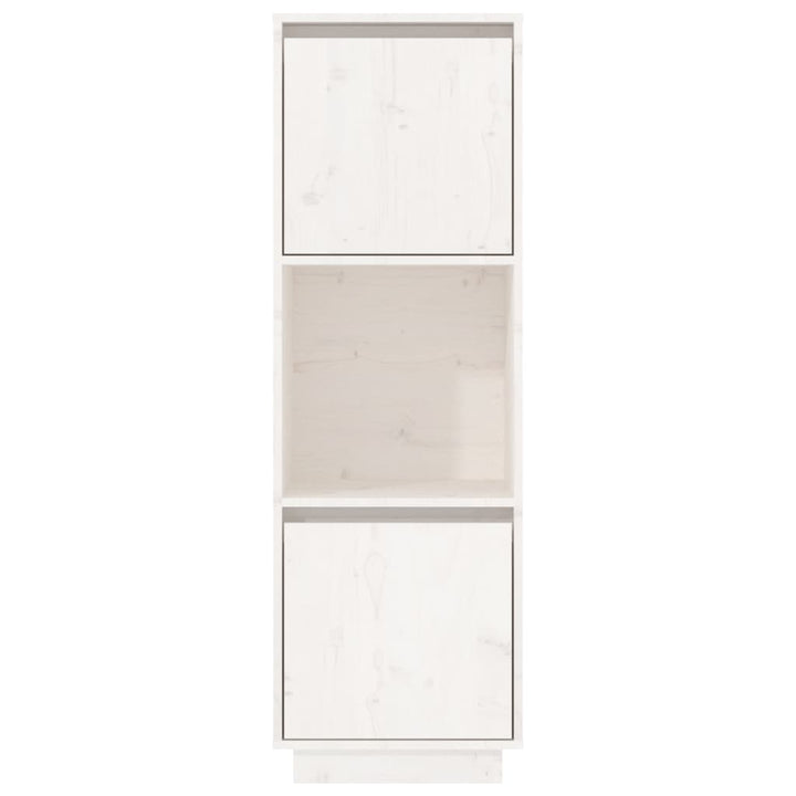 højskab 38x35x117 cm massivt fyrretræ hvid